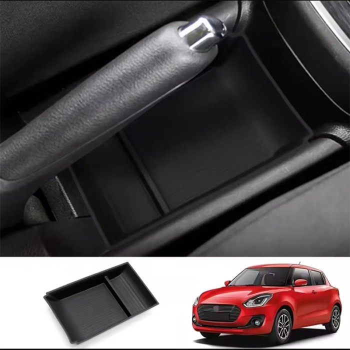 Car Center Console Tray Storage Box Silica Gel Storage Box For Suzuki Swift 2016-2024 Center Consol