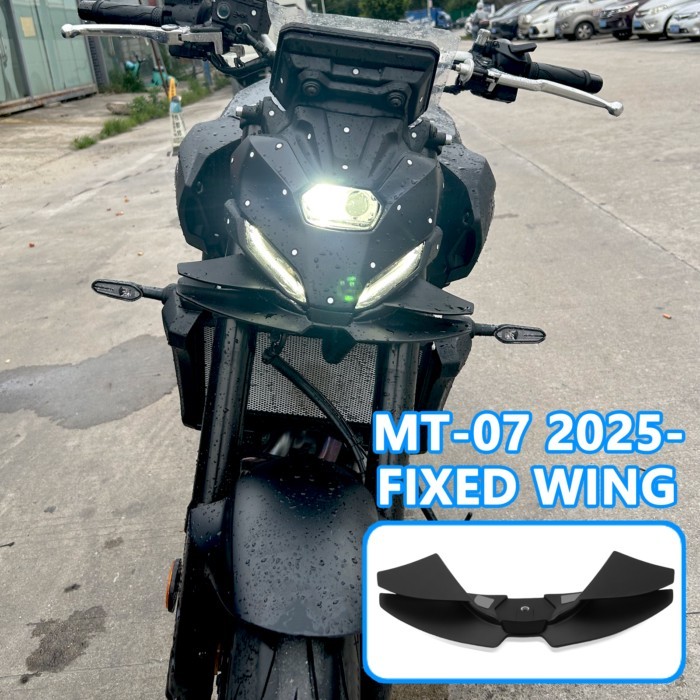 For MT07 MT 07 2024 2025 new accessories motorcycle front spoiler downforce plate winglet aerodynam