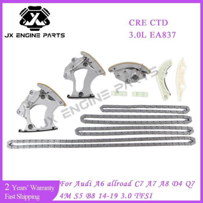 EA837 CRE CTD Engine Rebuild Timing Chain Kit For Audi 3.0 A6 allroad C7 A7 A8 D4 Q7 4M S5 B8 14-19