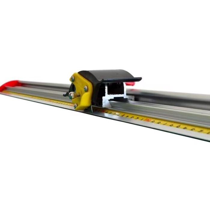 2026 70cm Guarded Sliding Cutter Ruler Track Cutter Trimmer Utility Ruler for Straight Safety Cuts,