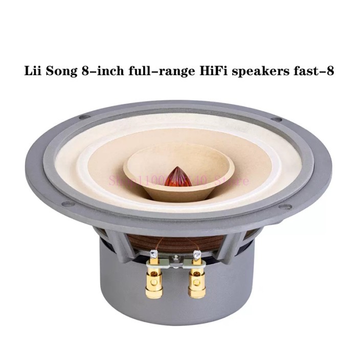 A pair Lii Song 8-inch 8 ohms full-range HiFi speaker fast-8, home speaker, DIY speaker unit.