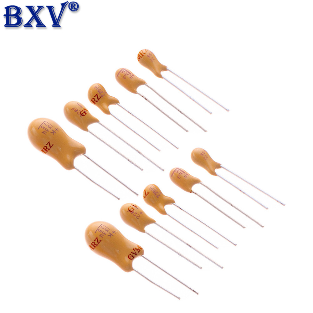 5PCS 15UF 22UF 47UF Tantalum Capacitor 16V 20V 25V 35V 50V 0.1UF 0.22UF 0.33UF 0.47UF 100UF 220UF 1U
