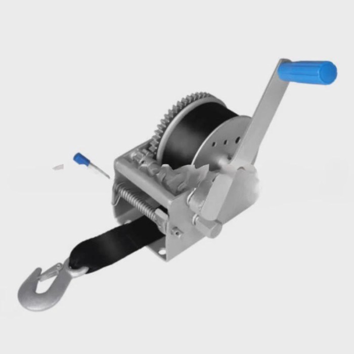 Boat Trailer Hand Winch 4WD 3000Kg/6615Lb Manual Car Webbing Strap 3 Speed