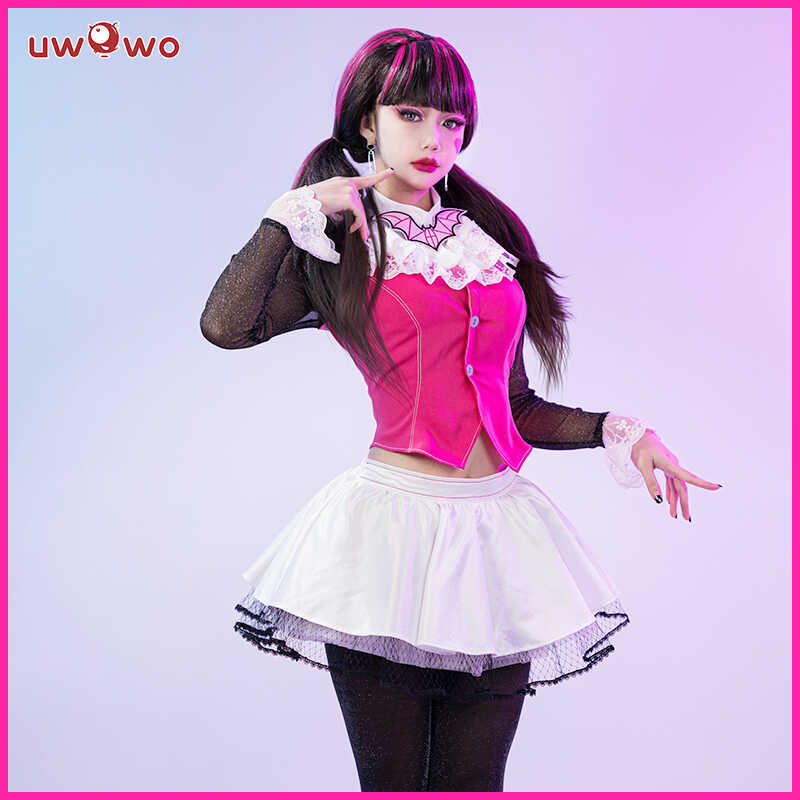 W IN STO UWOWO Draculauraa Cosplay Costume TOP SELL Pink Suit Vampiree Anime Female Cosplay Hallowe
