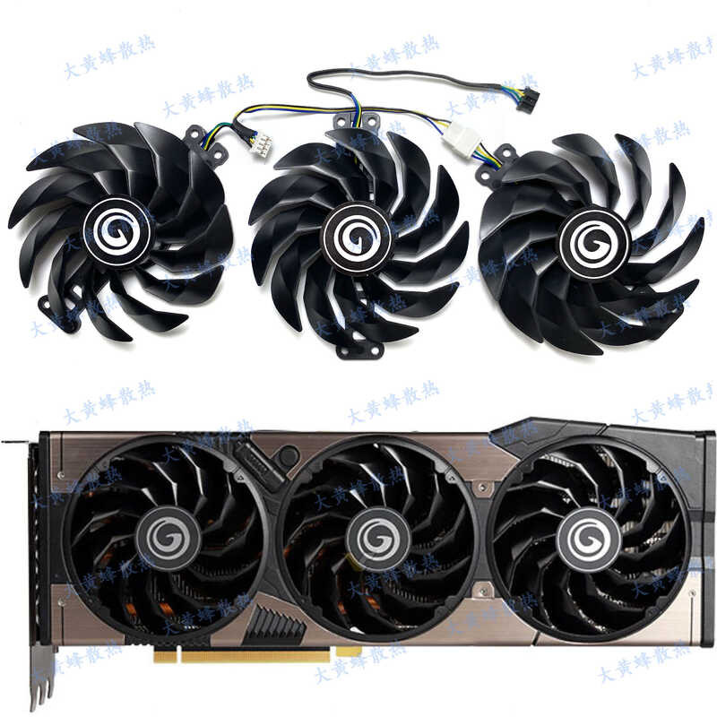 GALAX/GALAX RTX3060ti 3070ti 3080ti 3090 สีดําจะพัดลมการ์ดกราฟิก