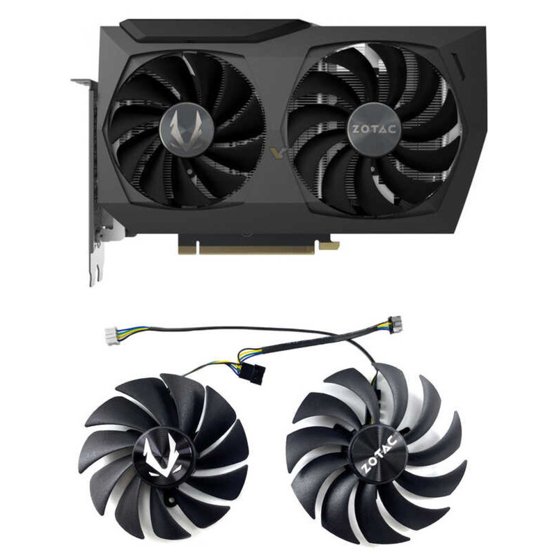 ZOTAC/ZOTAC RTX3060 3070 พัดลมระบายความร้อนการ์ดกราฟิก Twin Edge GAA8S2U/GA92S2U