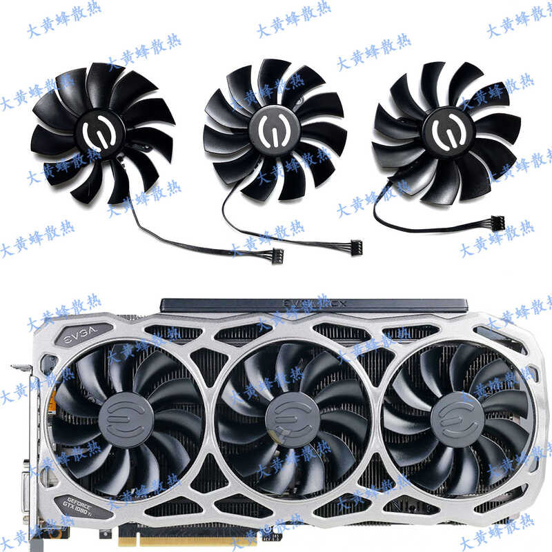 EVGA/EVGA/GTX1080ti FTW3 กราฟิกการ์ดพัดลมระบายความร้อน PLA09215B12H