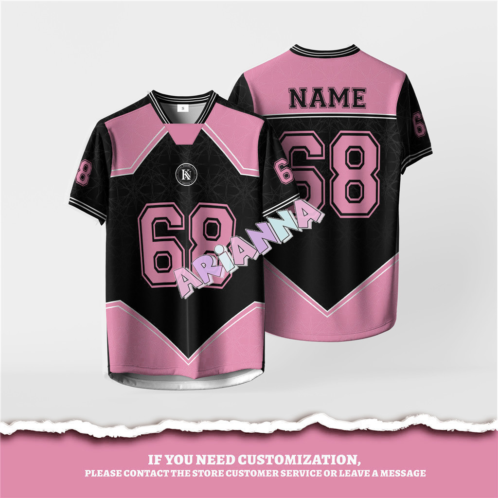 เสื้อจ์เซอร์NFLแบบกำหนดเองได้ฟรี แขนสั้น คอเรโทร ไมโครไฟเบอร์ทึบภาพเต็มตัว สไตล์ยูนิเซ็กส์