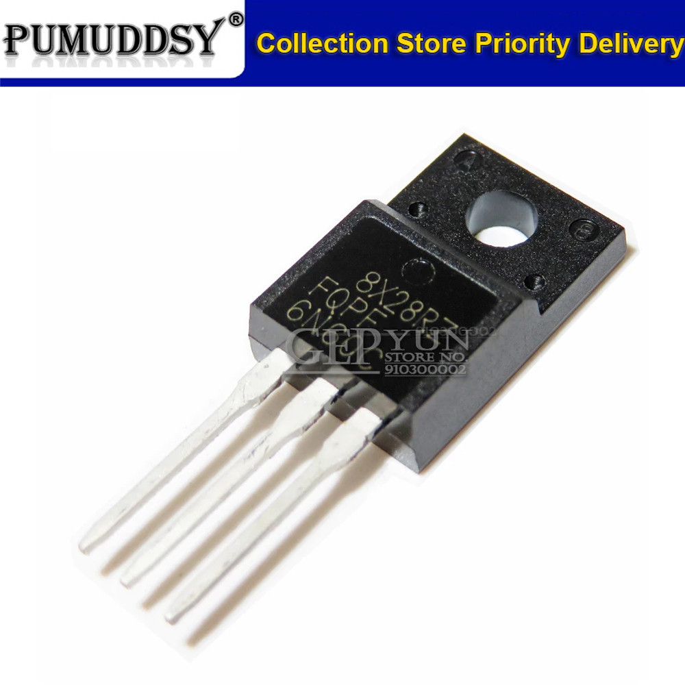 10PCS FQPF6N60C TO-220 6N60C 6N60 TO220 FQPF6N60 ใหม่เดิม