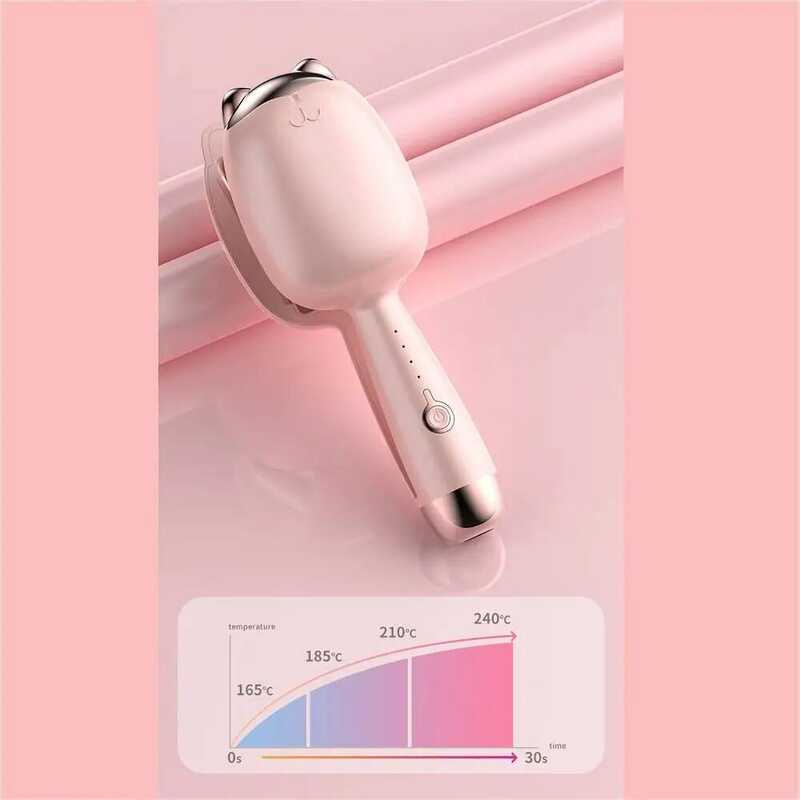 32 มม. 3 เกียร์ S รูป Curling Irons Anti Scald จัดแต่งทรงผมเครื่องมือ Wavy Hair Curler