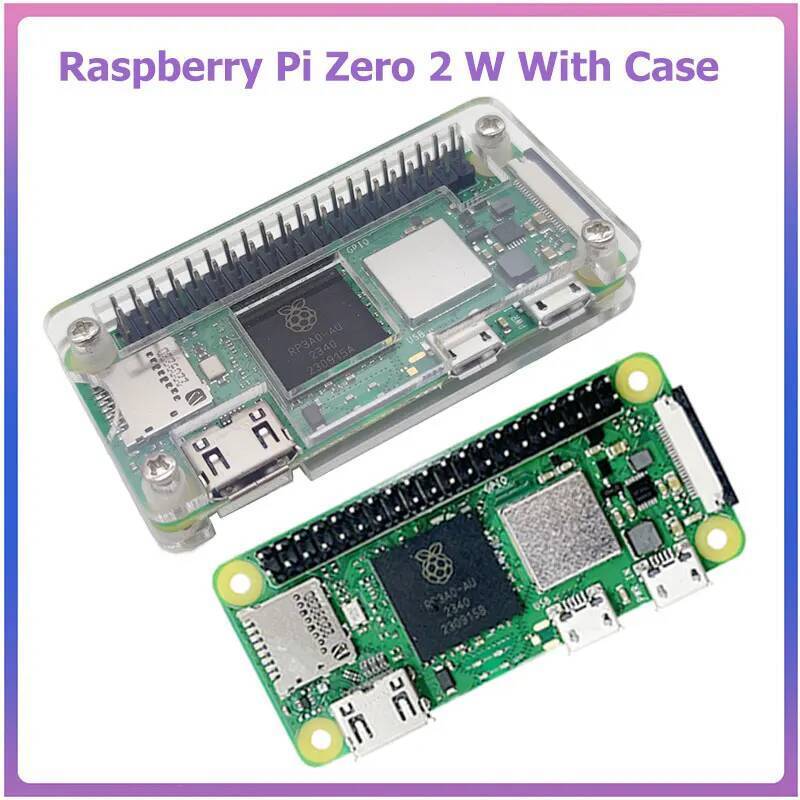C Raspberry Pi Zero 2 W พร้อมเคสสําหรับ Pi Zero 2 W