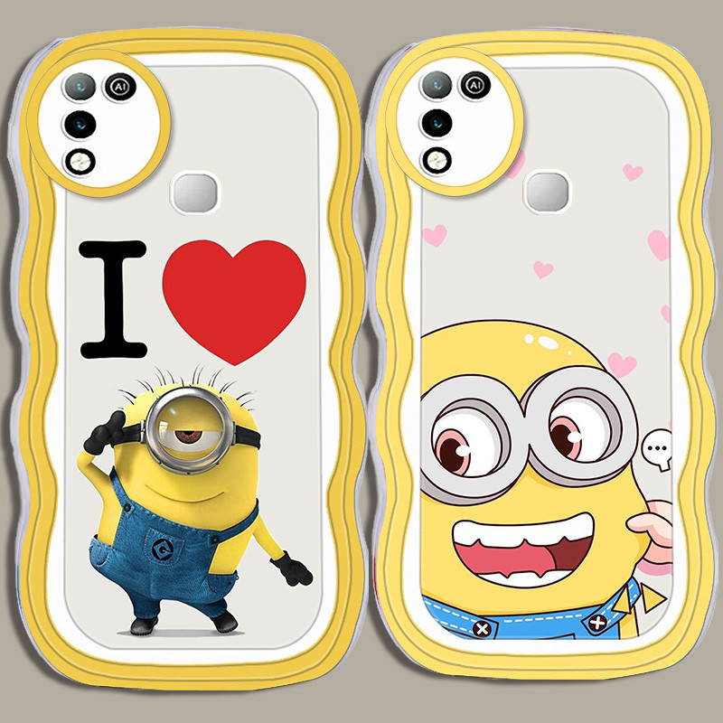 A-90 minions TPU Casing สําหรับ Infinix Smart 6 Plus HD 5 เคสใส