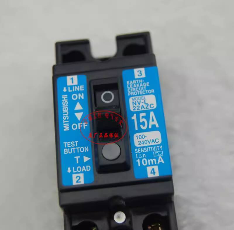 ยิงจริง❤ High-End Original Japan MITSUBISHI MITSUBISHI Small Leakage Circuit Breaker NV-L22AZC 2P15A