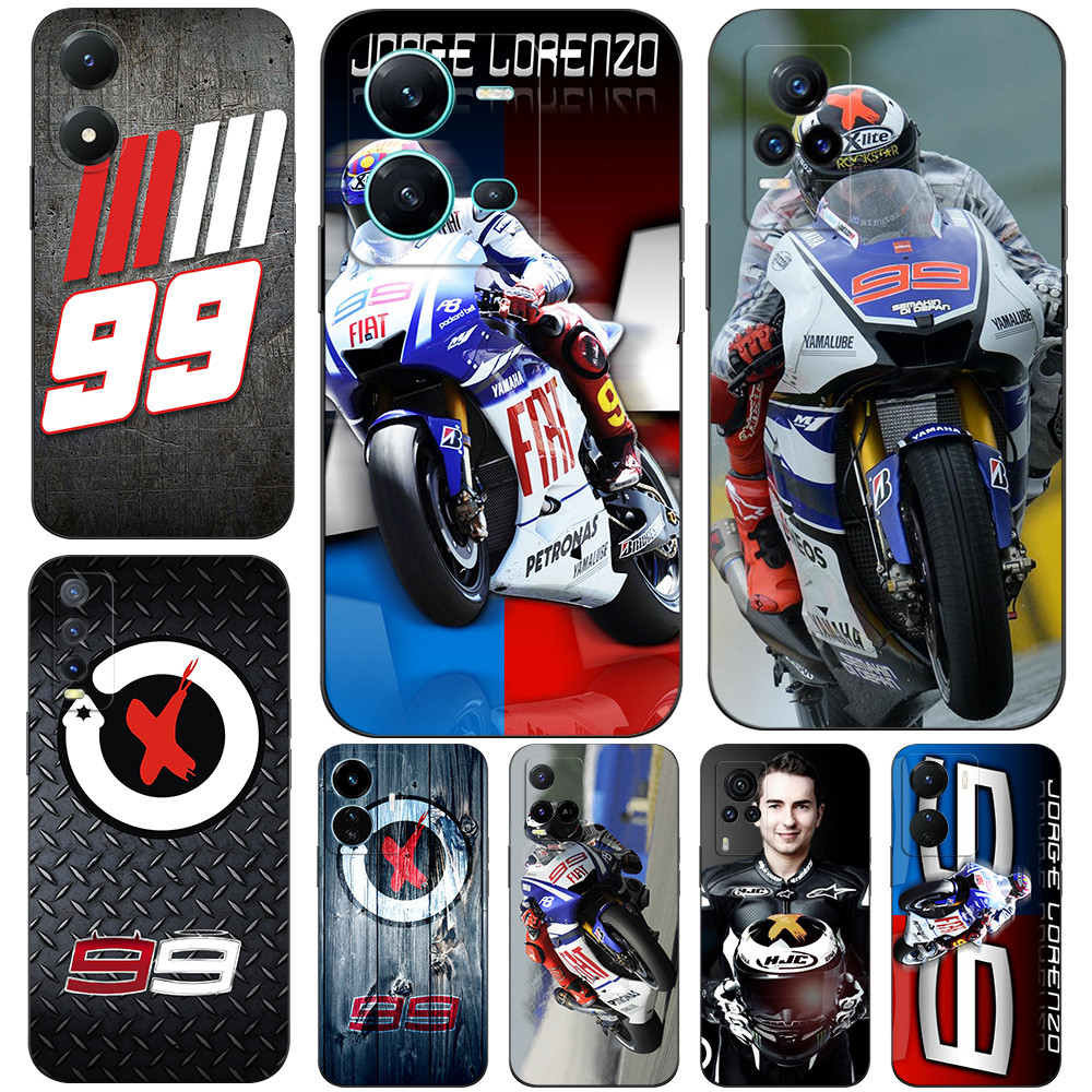 สําหรับ vivo Y71 Y71A Y73S 5G Y76 S7e 5G Y81 Y83 ไม่มีนิ้วพิมพ์หลุมโทรศัพท์ซิลิคอนอ่อน jorge lorenzo