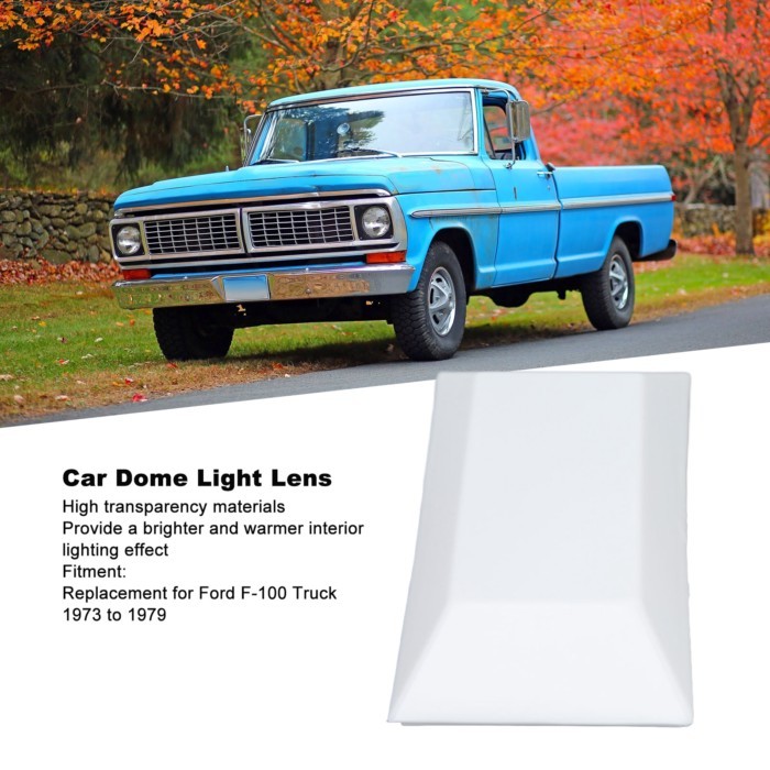 Car Dome Light Lens High Transparency Replacement Anti Impact Overhead Dome Light Lens Wear Proof