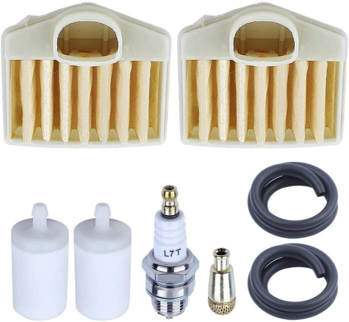Air Filter For Husqvarna 362 365 371 372 372XP Chainsaw w Fuel Filter Oil Line Replace 503814502 Tu