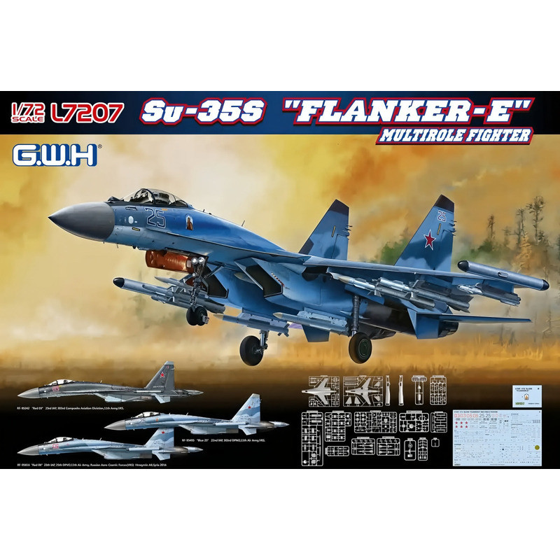 Great Wall Hobby GWH L7207 Su-35S "Flanker-E" Multirole Fighter 1/72 Static model kit