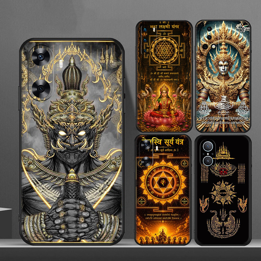 สําหรับ Huawei Nova 2i 2 Lite 3 3i 4E 5i 5T 7 10 SE 8i Y61 Rune Theme 8Y14 นุ่มสีดํา TPU เคสโทรศัพท์
