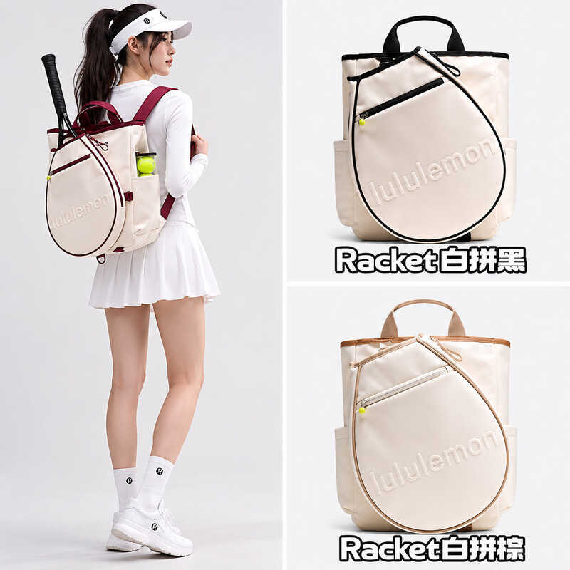 Luyang Bag19L กระเป๋าเทนนิสน้ําหนักเบา Commuter ผ้าใบความจุขนาดใหญ่กีฬากระเป๋าเป้สะพายหลังแบบพกพา