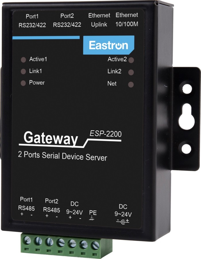 ESP-2200 is a Modbus TCP to Modbus RTU(RS232/485/422) converter