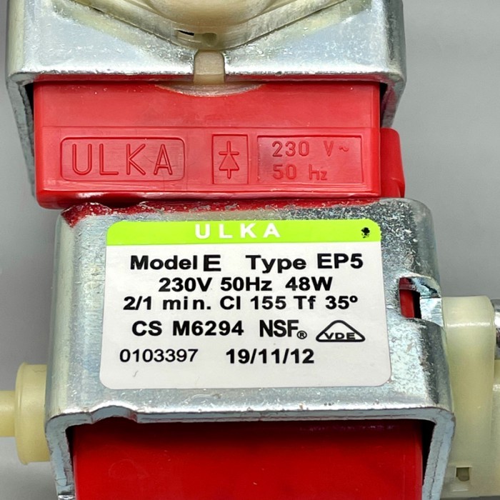Ulka EP5 48W 230V Water Pump for Bauknecht 481236018581 DeLonghi 5132106900 422245945091 Fully Auto