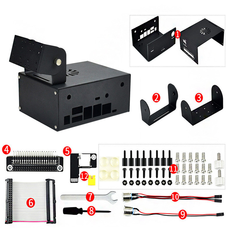 Jetson Nano Metal Case (C) Camera Holder การออกแบบพัดลมภายในสําหรับ Jetson Nano Developer Kit