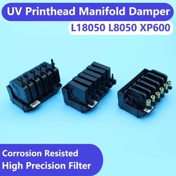 L18050 L8050 UV DTF Printhead Convert Kit For Epson XP600 Printer Head Manifold Adaptor With Damper