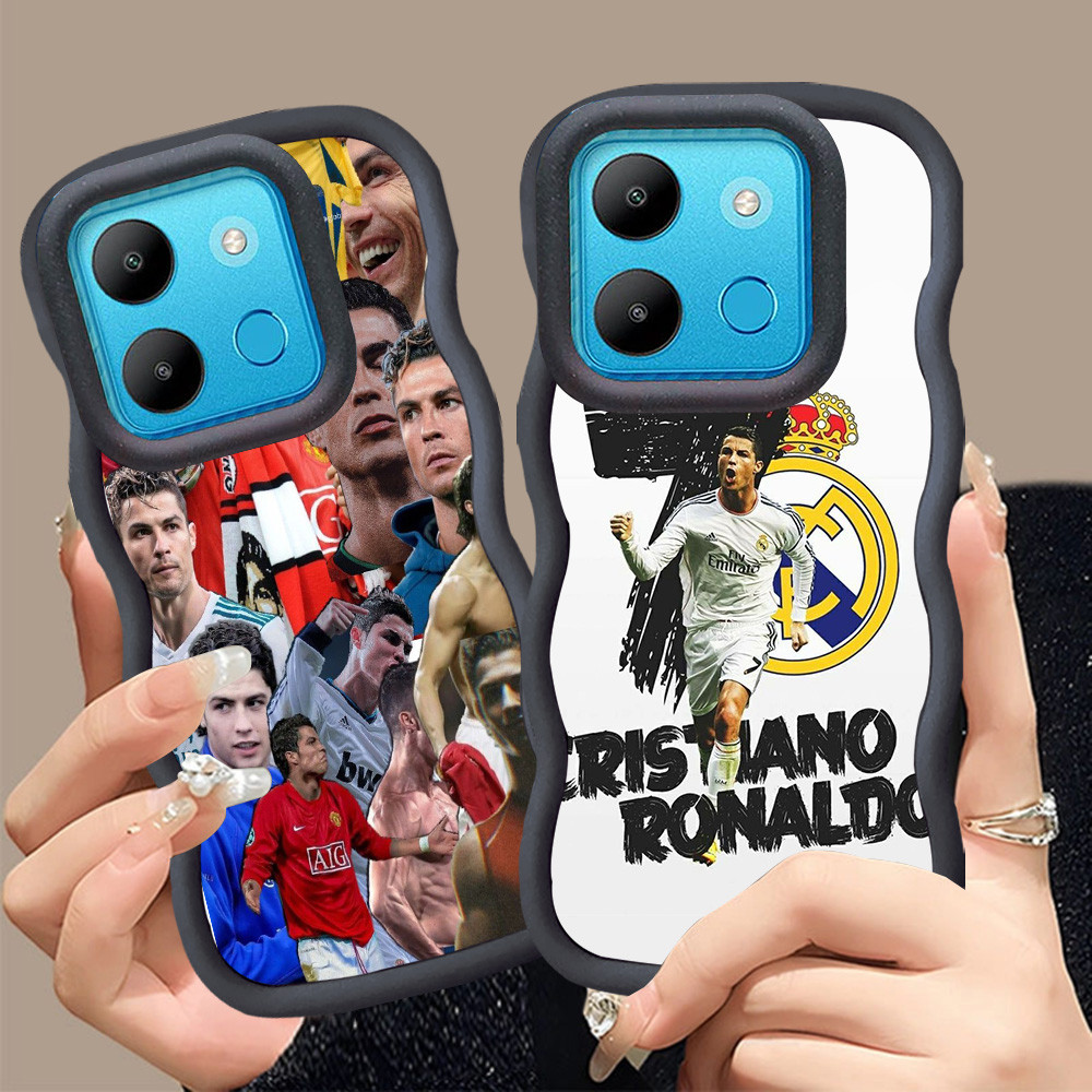 MERAH A-2 CR7 Ronaldo Casing สําหรับ Infinix Smart 7 Plus Note Zero 30 5G เคสสีดําสีแดงสีชมพู