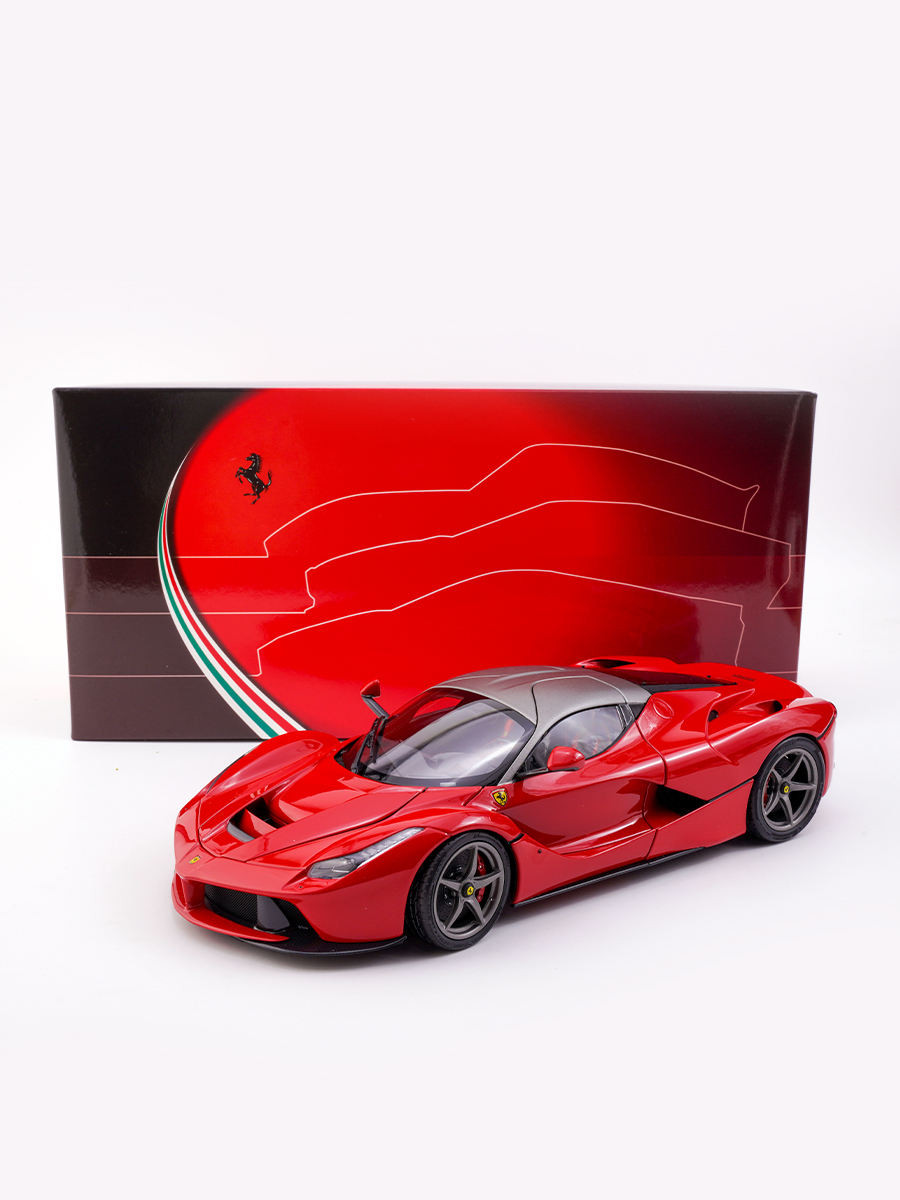 BBR 1: 18 Ferrari LaFerrari LaFerrari Grey Top Alloy Full Open Car Model Out of Print Model