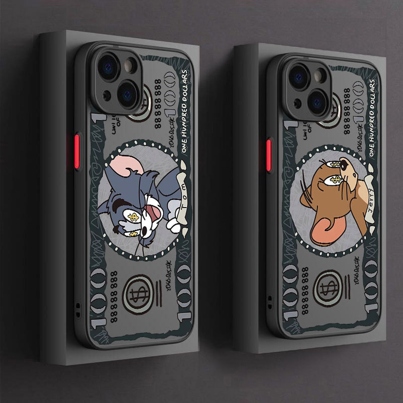 Disney Tom Jerry Money US Dollars เคสโทรศัพท์สําหรับ iphone Air 17 16 15 11 14 Plus 16 Pro Max 12 13