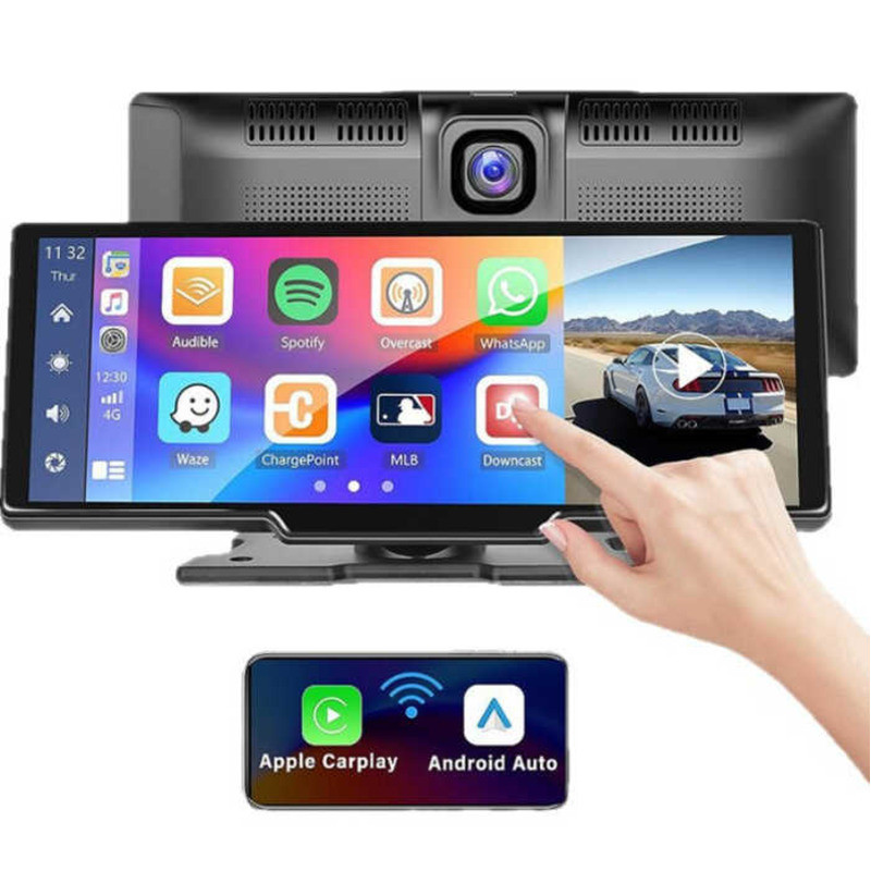 1 0 . 2 หน้าจอขนาดใหญ่ 6 นิ้วคอนโซลกลาง caply Android Auto Projection 4K เครื่องบันทึกการขับขี่ 8 P 