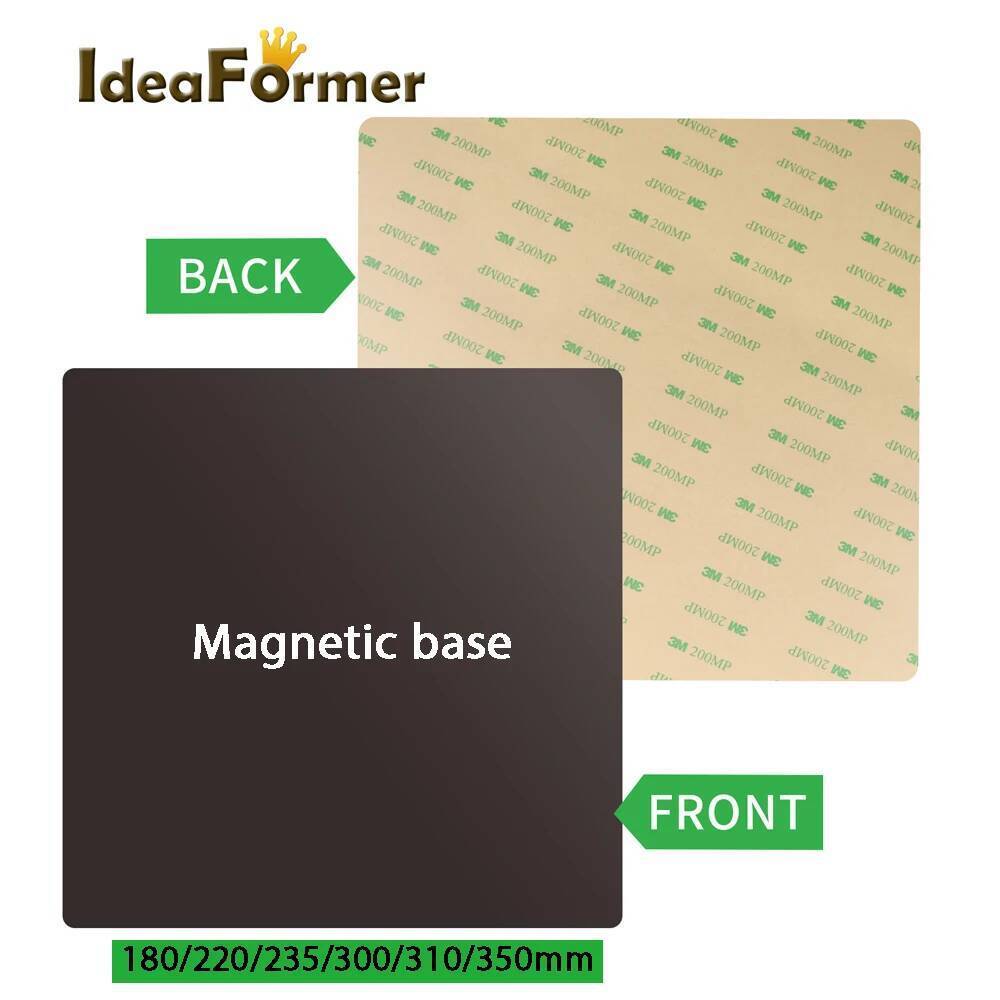TA 3D เครื่องพิมพ์ฐานแม่เหล็ก 3M ยึดตัว 180/220/235/300/310/350 มม.สติกเกอร์แม่เหล็กสําหรับ 3D เครื่