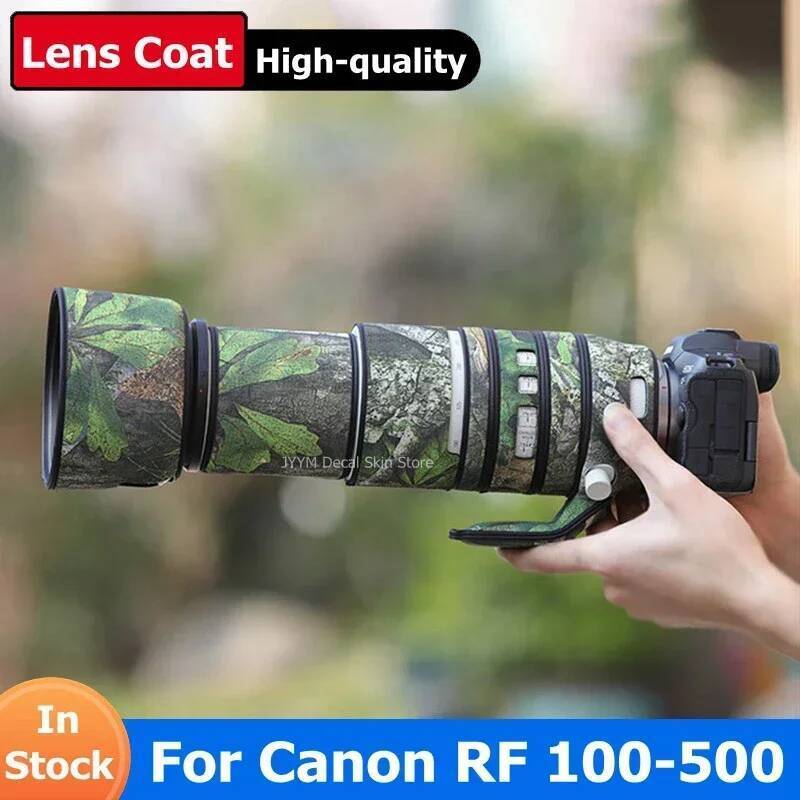 สําหรับ Canon RF 100-500 มม.F4.5-7.1 L IS USM เลนส์กันน้ํา Camouflage Coat Rain Cover Sleeve Case ผ้