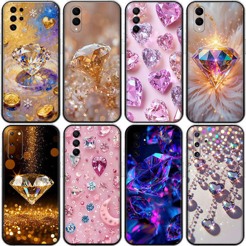 Sparkling พลอย ^ T2 สําหรับ Samsung J4 J6 J8 Plus หรือ Prime J2 J5 J7 Core J730 J7 Pro S6 Edge ความเ