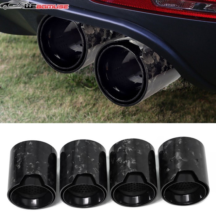 4 PCS Exhaust Tailpipe For BMW M2 F87 M3 F80 M4 F82 F83 Upgrade M Performance Carbon Fiber Exhaust