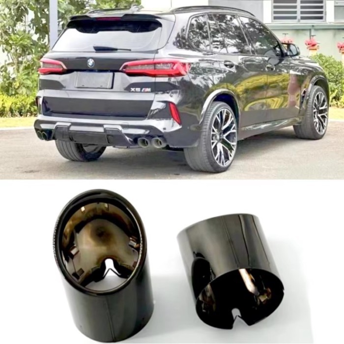 1 pair of stainless steel exhaust pipe tip decorative muffler nozzles F97 X3M, F98 X4M, F95 X5M, F9