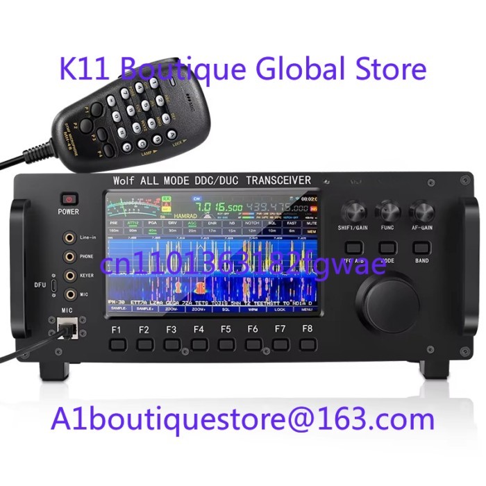 ZT7500 SDR HF Transceiver Wolf HF LF VHF UHF DDC DUC Full Mode CB Radio 100W 0-750MHZ Receiver Touc