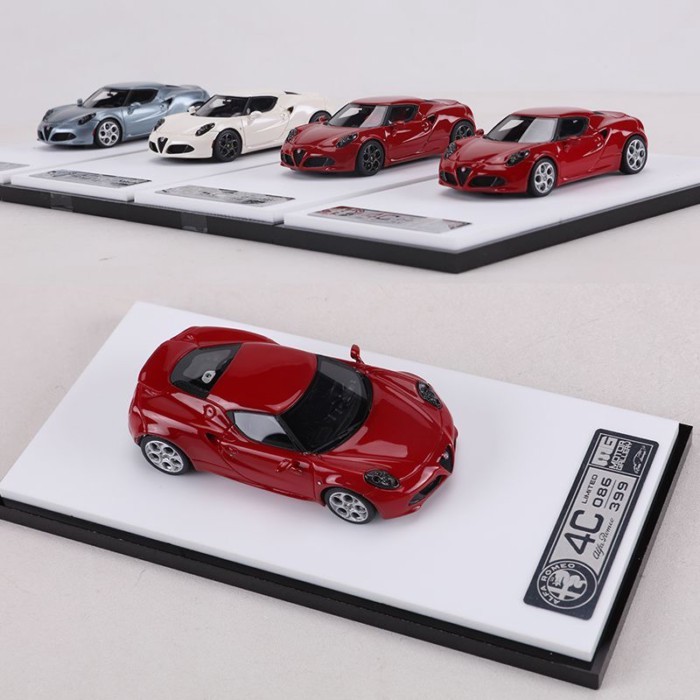 Cars Lounge 1: 64 โมเดลรถเรซิ่น Alpha Romeo 4C