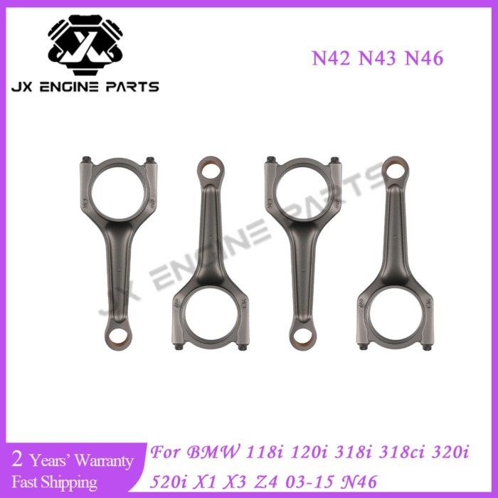 N42 N43 N46 Engine 4X Connecting Rod For BMW 2.0 118i 120i 318i 318ci 320i 520i X1 X3 Z4 N46B20 N43