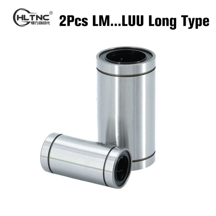 HLTNC Long Type Linear Motion Ball Bearing Bush Bushing LM6LUU LM8LUU LM10LUU LM12LUU Bushing For 3