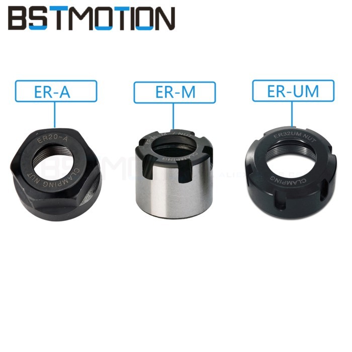 Collet Clamping Nuts ER A M UM collet nuts for ER8 ER11 ER16 ER20 ER25 ER32 ER40 ER50 Collet Chuck