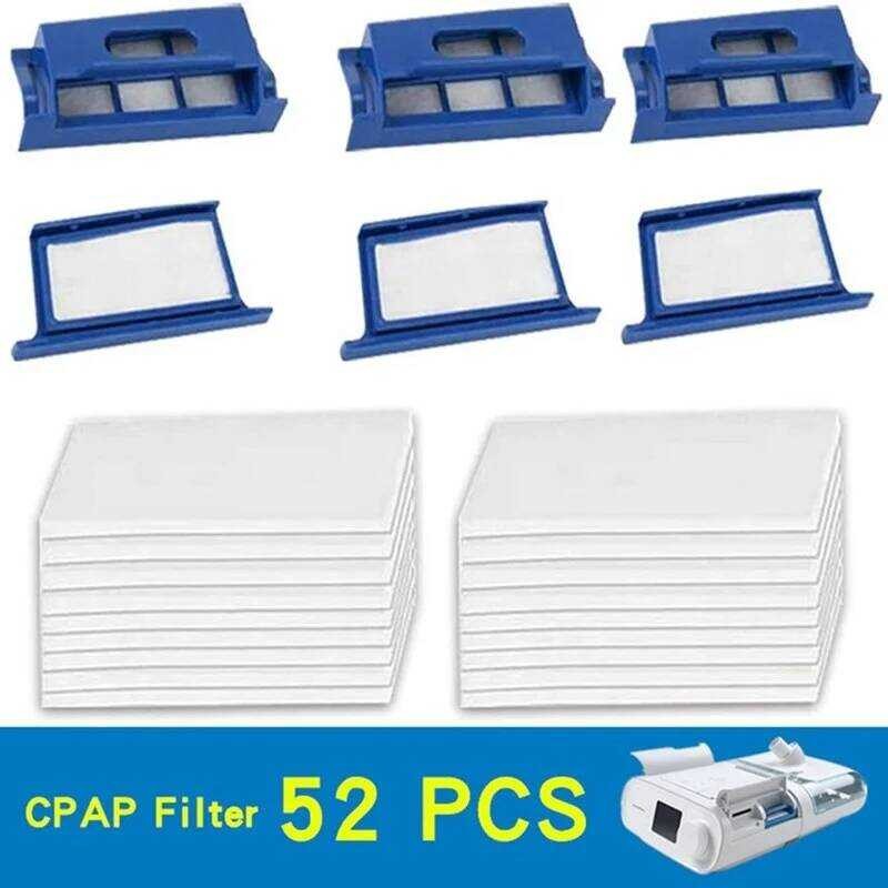 ตัวกรอง CPAP 52 ชิ้นใช้งานร่วมกับ Philips Respironics Dreamstation Ventilator hine