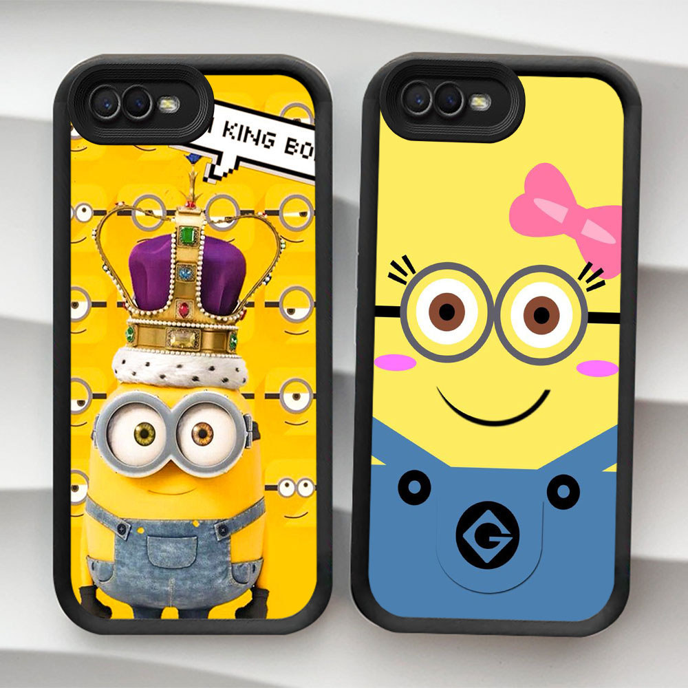 เคสป้องกันสําหรับRealme C2 C2s OPPO A5 A12E A37 A1K A39 A3S A83 2018 กรณีNR16 Minions