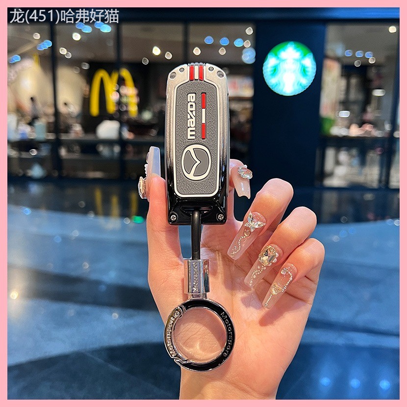 【2015-2025】 Mazda คีย์ฝาครอบ CX-4CX-5CX-7CX-9CX-3 ATEZ3 Anksela 8 ปุ่มคีย์เคส