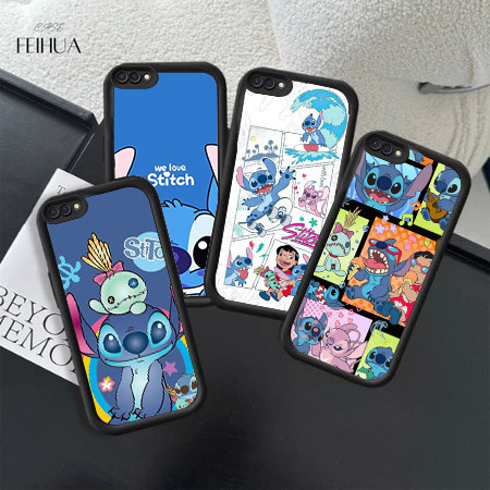 RK57 Love Stitch Hp ชุบปลอกสําหรับ OPPO Reno 2Z A12 A7 A9 F11 A12s A3S A1K C2 C2s F7 F9 A12E A5 2 A5