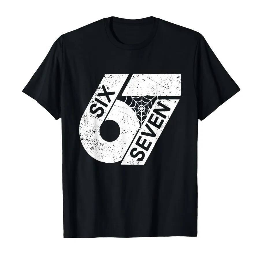 Six Seven 6 7 Meme 6 7 Halloween Costume T-shirt For Men Women 100% Cotton T Shirts Short Sleeve Top