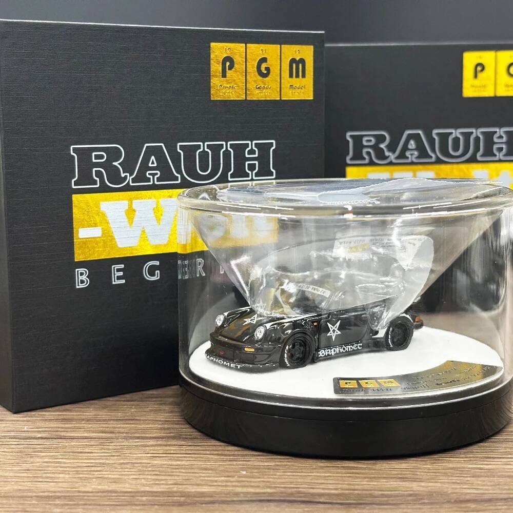 PGM 1/64 RWB930 สีดํา Diecast Collection Gift Scale รถโมเดล
