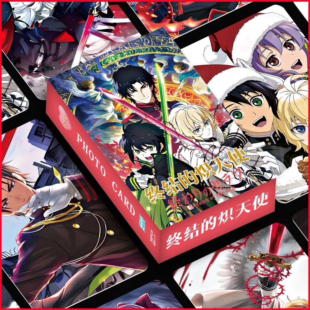 [MC] การ์ด LOMO Hiiragi Shinoa (55 แผ่น) Hyakuya Yuichiro Seraph of the End Boxed Photocard Laser 10