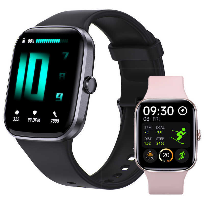 Q 3 2 Heart Rate ความดันโลหิตออกซิเจน Sleep Music Multi-Sports หญิงรอบกันน้ํา Bluetooth Call Sm