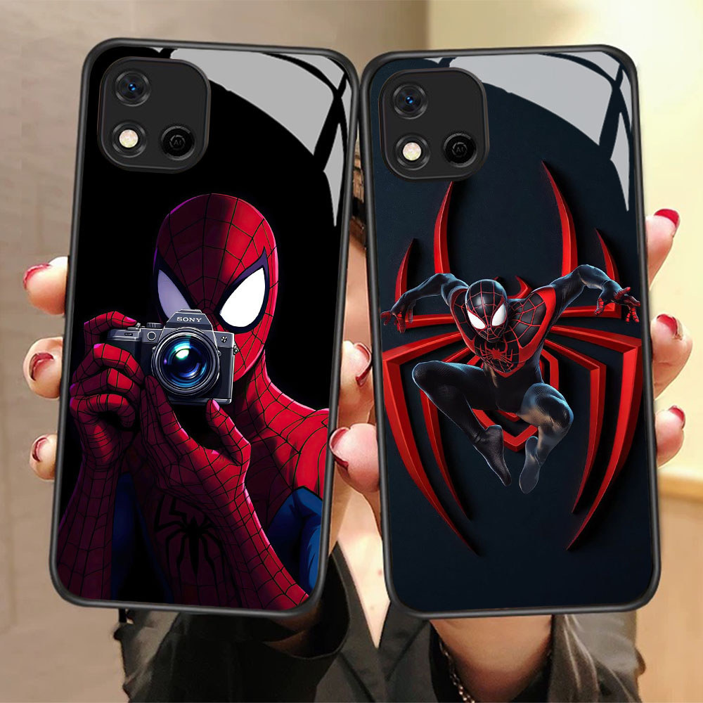 CK-76 Marvel Spider HD แก้วสําหรับ Realme C20 C20A C11 OPPO A16E A16K A93 Reno 4 4F F17 Lite Pro